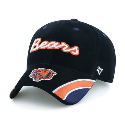 Chicago Bears '47 Women's Velvet Denim Script MVP Adjustable Hat - Black