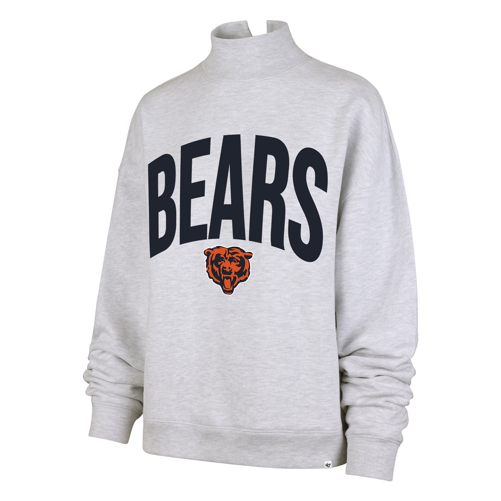  Chicago Bears '47 Women's Subtle Muse Mock Neck Sweatshirt - Gray