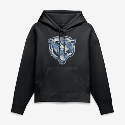 Chicago Bears Women's Forged Mascot Hoodie - Black