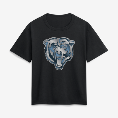 Chicago Bears Women's Forged Mascot T-Shirt - Black