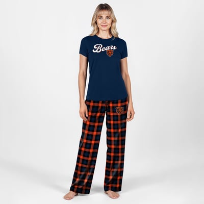  Chicago Bears Concepts Sport Women's Highland Sleep Set - Navy