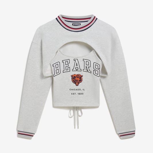  Chicago Bears Off Season x NFL Women's Fleece Shrug Cami - Gray