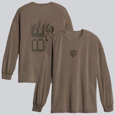 Chicago Bears lululemon Women's Easy Set Relaxed Fit Long Sleeve T-Shirt - Solid Nomad