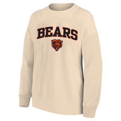 Chicago Bears Mitchell & Ness Women's Heart & Soul Plus Size Sweatshirt - Cream