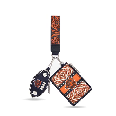 Chicago Bears Montana West Women's Wallet & Football Charm Wristlet
