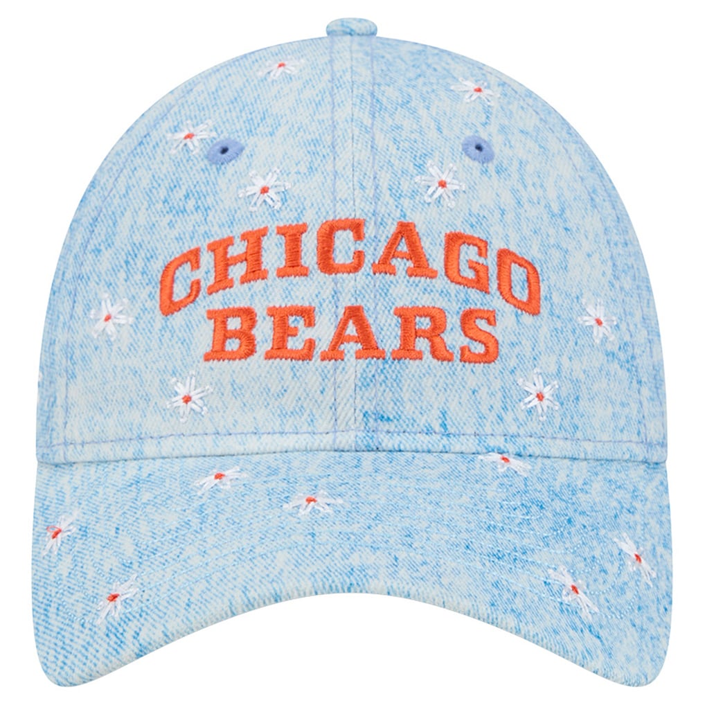  Chicago Bears New Era Women's Daisy 9TWENTY Adjustable Hat - Denim