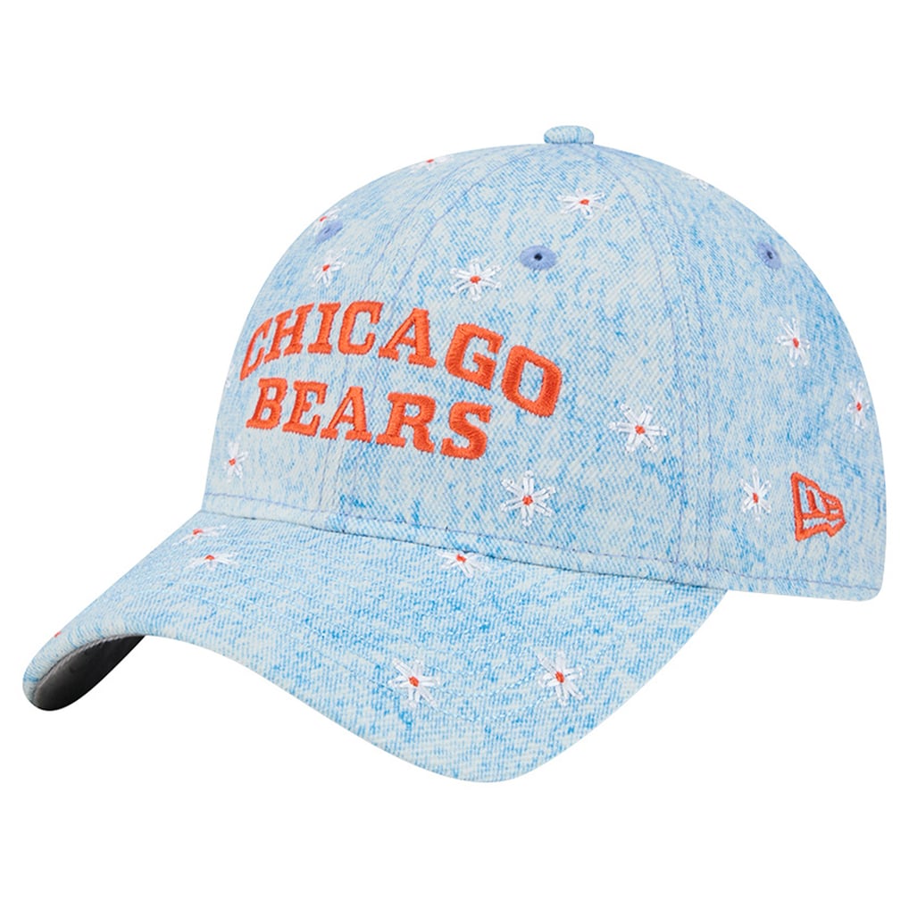  Chicago Bears New Era Women's Daisy 9TWENTY Adjustable Hat - Denim