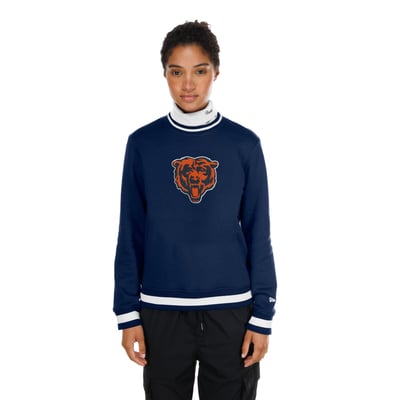  Chicago Bears New Era Women's Sport Classics Turtleneck - Navy