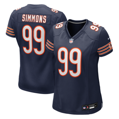 Jeffery Simmons Chicago Bears Nike Women's Team Game Jersey - Navy