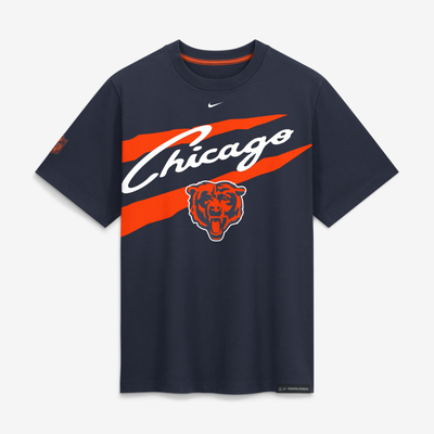  Chicago Bears Nike Women's 2026 Rivalries Collection Loose Fit Boyfriend T-Shirt - Navy