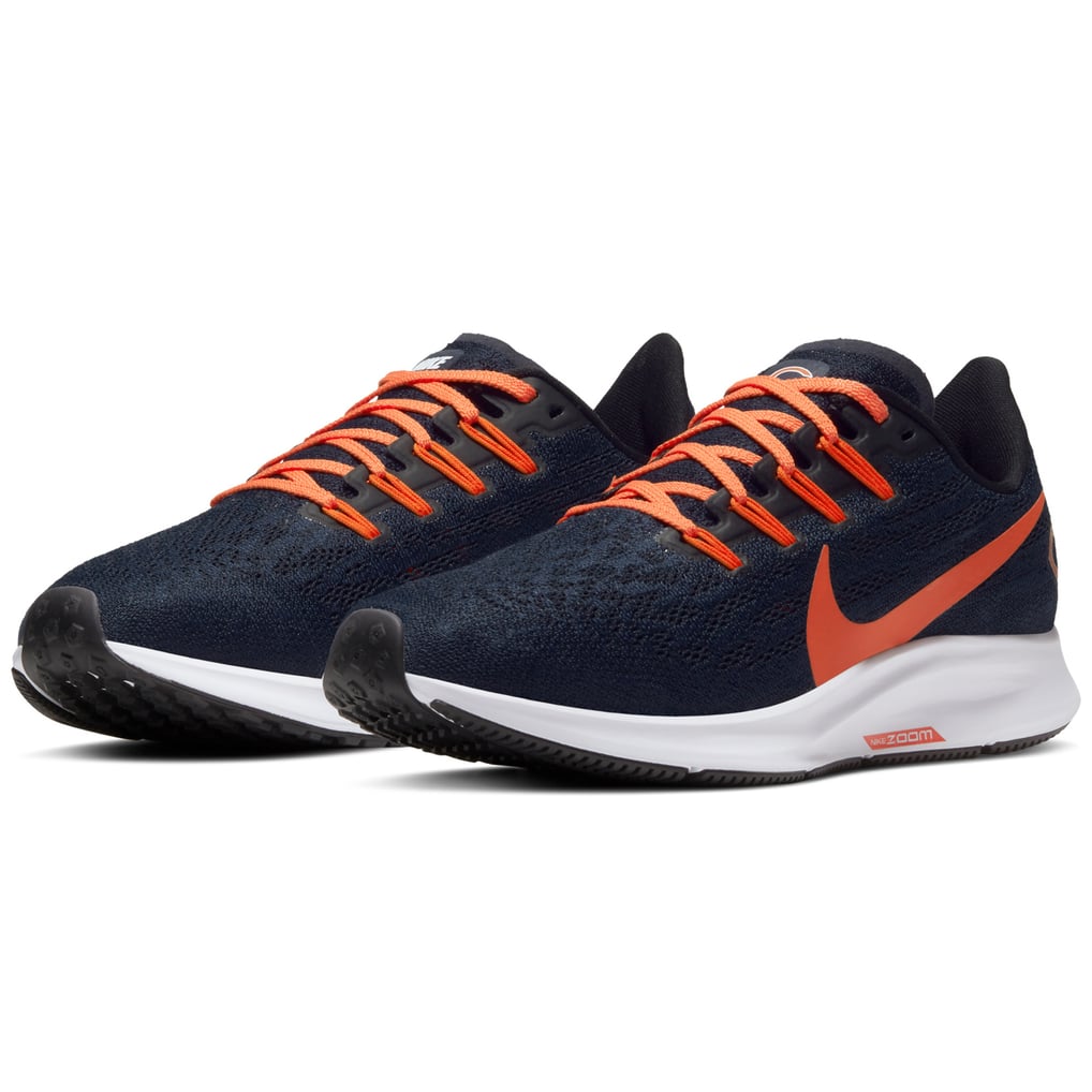 Chicago Bears Nike Running Shoes in Navy & Orange Unisex Chicago Bears Nike Navy Zoom Pegasus 41 Running Shoes main image 3
