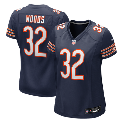 Xavier Woods Chicago Bears Nike Women's Team Game Jersey - Navy
