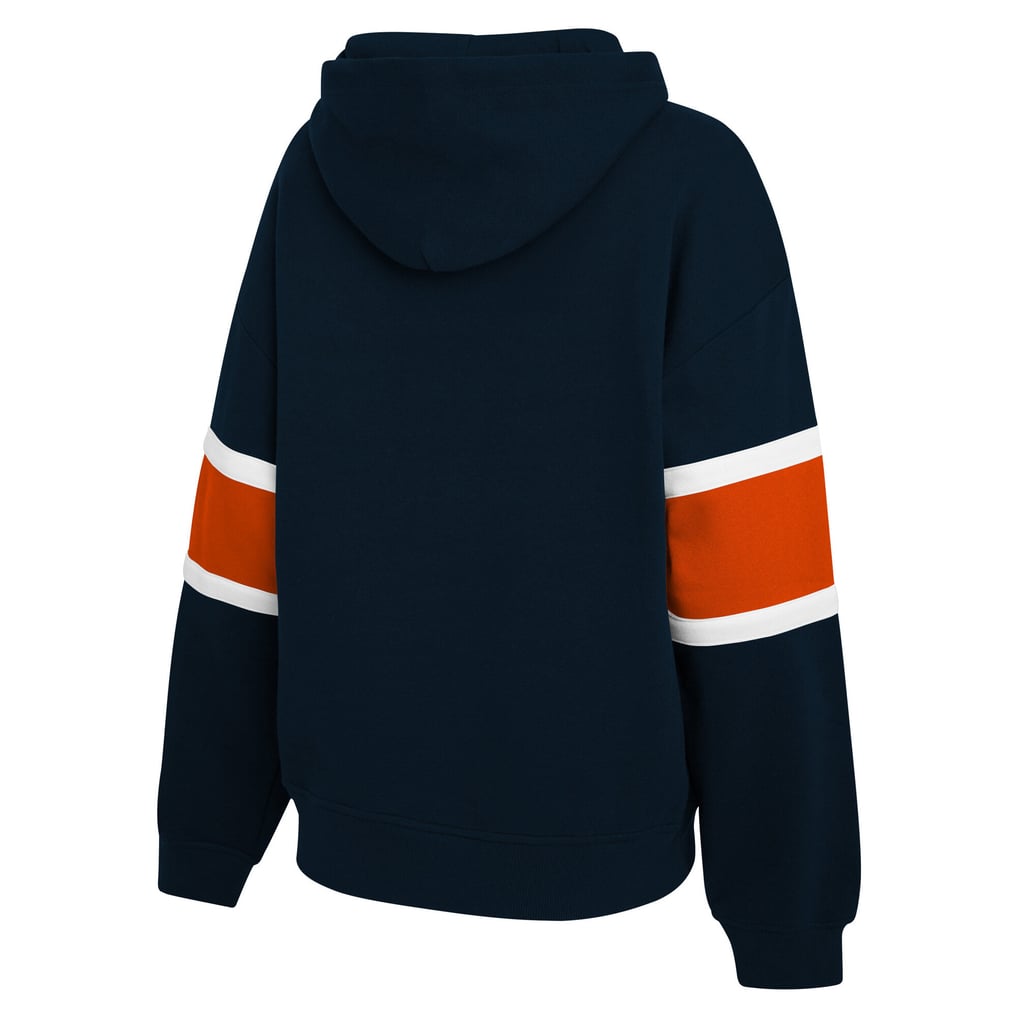 WEAR by Erin Andrews Chicago Bears Women's Navy Stripe Hoodie