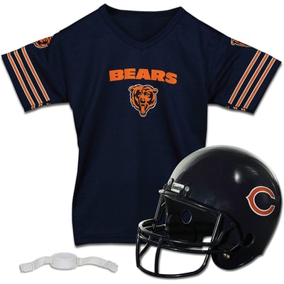 Chicago Bears Franklin Sports Youth NFL Deluxe Helmet & Jersey Set - Navy
