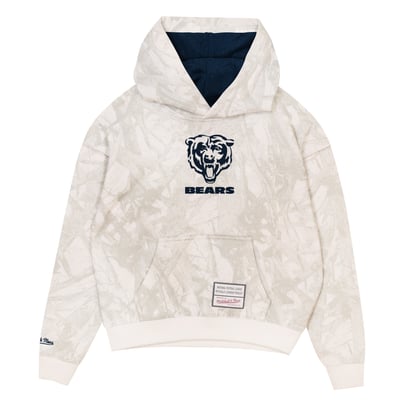  Chicago Bears Mitchell & Ness Youth Ghosted Hoodie - White