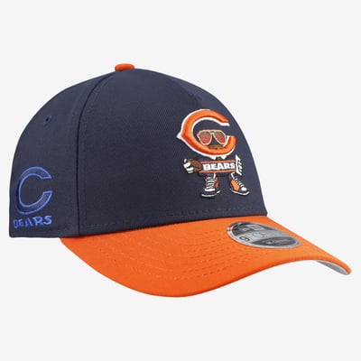 Chicago Bears New Era Youth Cartoon A-Frame 9FORTY Adjustable Hat - Navy
