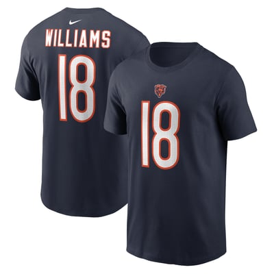 Caleb Williams Chicago Bears Nike Youth  Fuse Name & Number T-Shirt - Navy