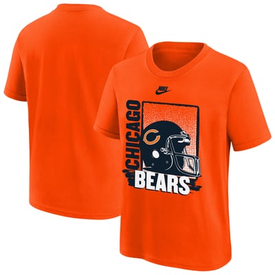  Chicago Bears Nike Youth Vintage Helmet T-Shirt - Orange