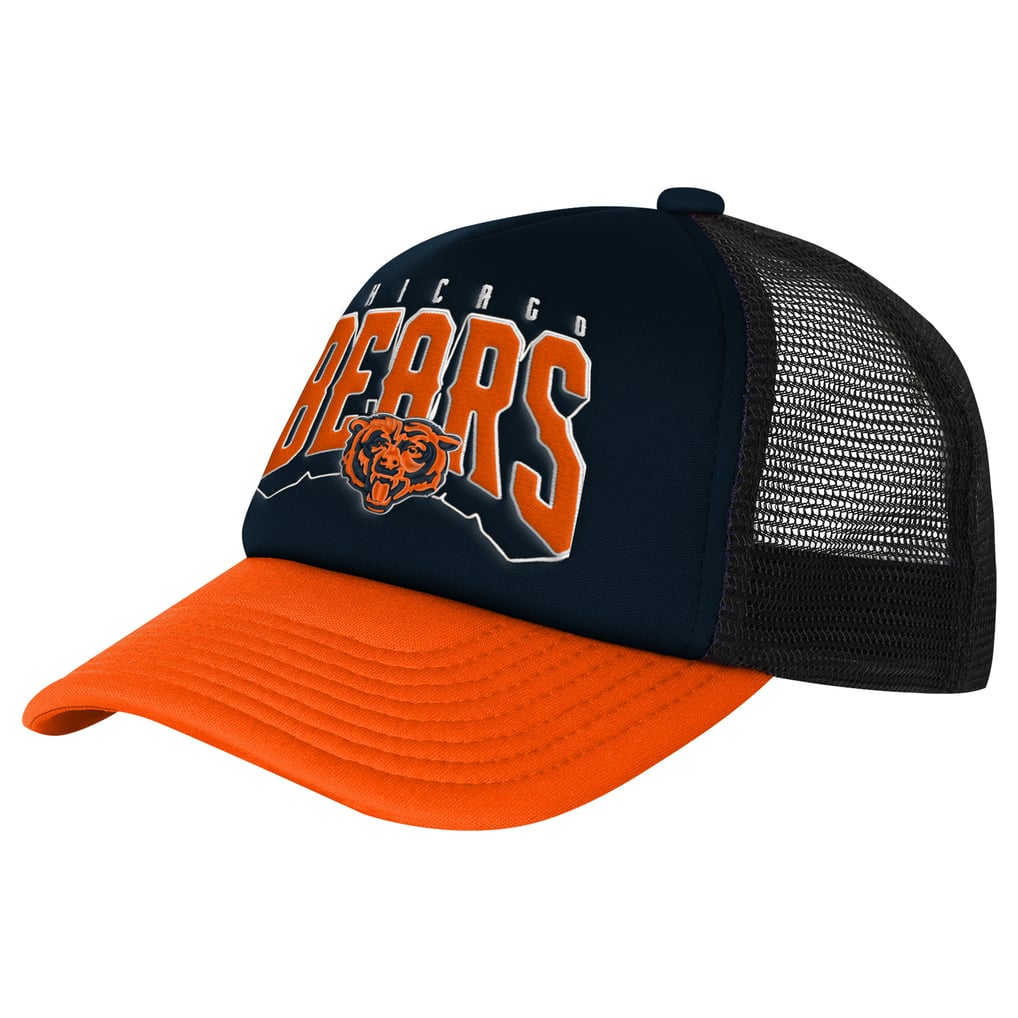 Chicago Bears Outerstuff Youth Handoff Foam Adjustable Trucker Hat - Navy/Orange