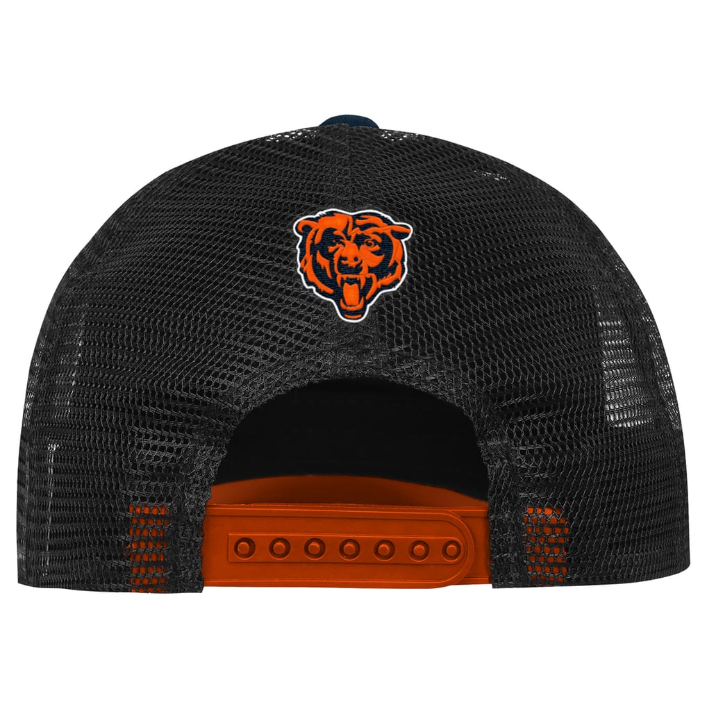 Chicago Bears Outerstuff Youth Handoff Foam Adjustable Trucker Hat - Navy/Orange