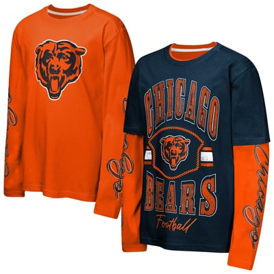 Chicago Bears Outerstuff Youth Motion Combo Set - Navy/Orange
