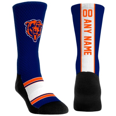  Chicago Bears Rock Em Youth Custom Jersey Crew Socks - Navy