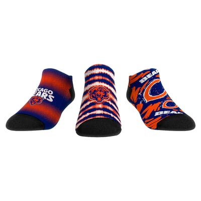  Chicago Bears Rock Em Youth Make Some Noise Three-Pack Low-Cut Socks Set - Navy