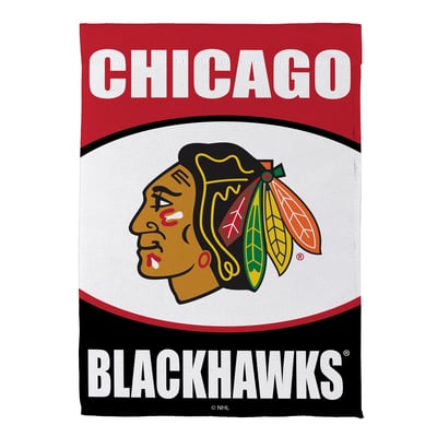  Chicago Blackhawks 12.5" x 28" Scoped Logo Double-Sided Suede Garden Flag