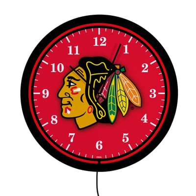 Chicago Blackhawks 18" Lighted Round LED Wall Clock