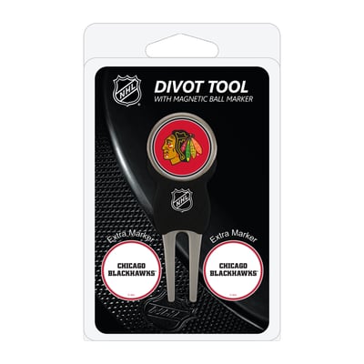 Chicago Blackhawks Golf Divot Tool Pack with 3 Magnetic Markers