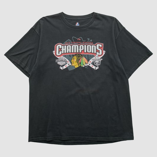 Chicago Blackhawks Majestic 2010 T-shirt - Black - 2XL by Fanatics Real Vintage