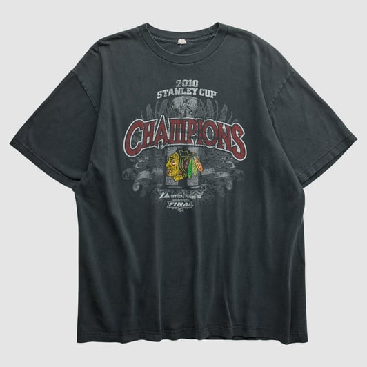 Chicago Blackhawks Majestic 2010 T-shirt - Charcoal - XL by Fanatics Real Vintage