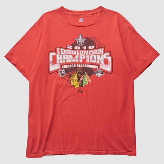 Chicago Blackhawks Majestic 2010 T-shirt - Red - M by Fanatics Real Vintage