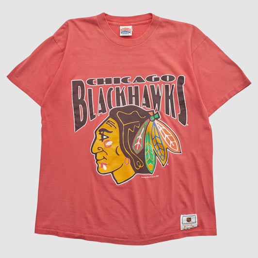 Chicago Blackhawks Nutmeg Mills 1989 T-shirt - Red - XL by Fanatics Real Vintage