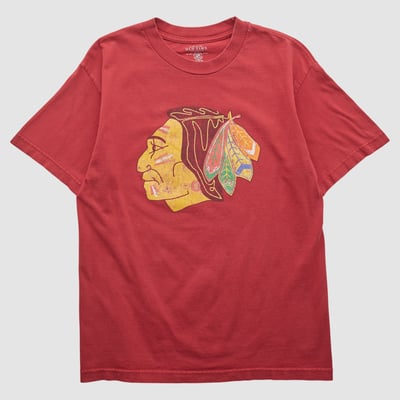 Chicago Blackhawks Old Time Hockey 2010s T-shirt - Red - M by Fanatics Real Vintage
