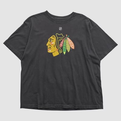 Chicago Blackhawks Reebok 2000s T-shirt - Black - 2XL by Fanatics Real Vintage