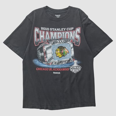 Chicago Blackhawks Reebok 2010 T-shirt - Black - M by Fanatics Real Vintage