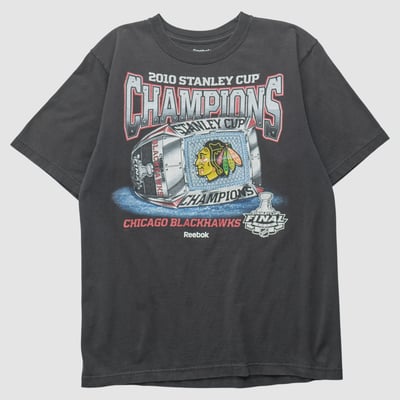 Chicago Blackhawks Reebok 2010 T-shirt - Black - S by Fanatics Real Vintage