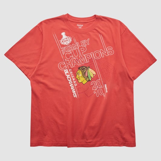 Chicago Blackhawks Reebok 2010 T-shirt - Red - XL by Fanatics Real Vintage