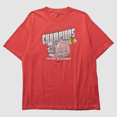 Chicago Blackhawks Reebok 2013 T-shirt - Red - L by Fanatics Real Vintage