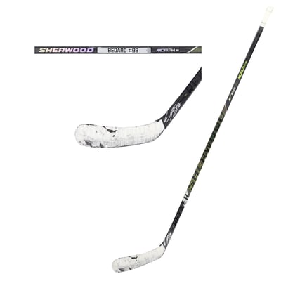 Connor Bedard Chicago Blackhawks Autographed Fanatics Authentic Game-Used Black Sherwood Stick from the 2025-26 NHL Season - NF70456708