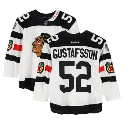 Erik Gustafsson Chicago Blackhawks Fanatics Authentic Player-Issued #52 White Jersey vs. Minnesota Wild on February 21, 2016 