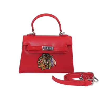 Chicago Blackhawks FABGATING by Cuce Team Color Vegan Leather Mini Purse