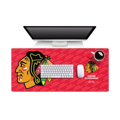 Chicago Blackhawks Fanpoint 15.7" x 35.4" Logo Series Desk Pad