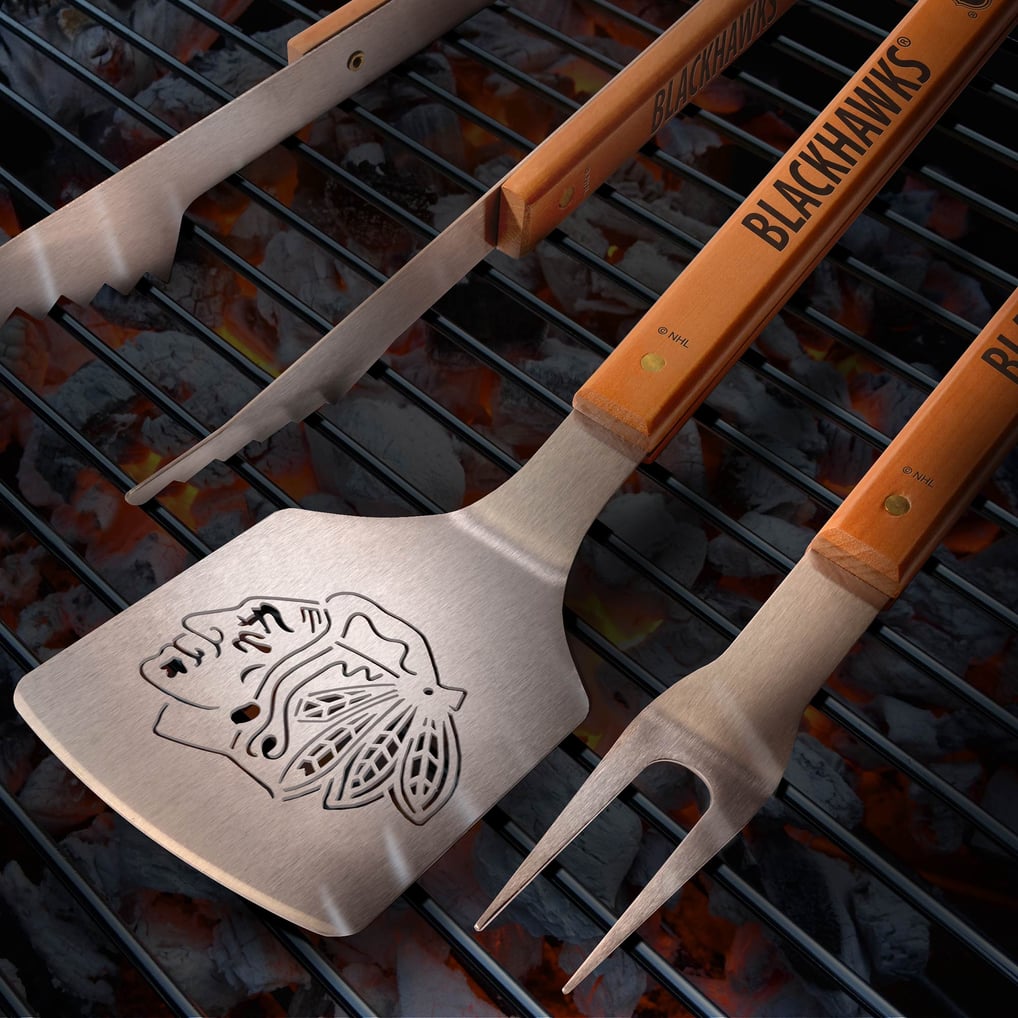 Chicago Blackhawks Fanpoint 3-Piece BBQ Set