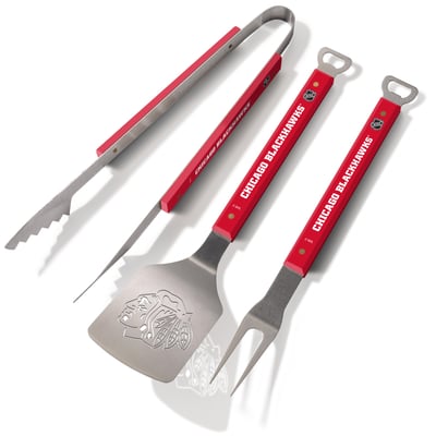 Chicago Blackhawks Fanpoint Spirit Series 3-Piece BBQ Set