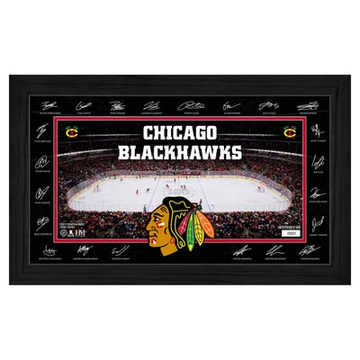 Chicago Blackhawks Highland Mint Limited Edition 2026–27 Facsimile Signature 12" x 20" Rink Framed Photo
