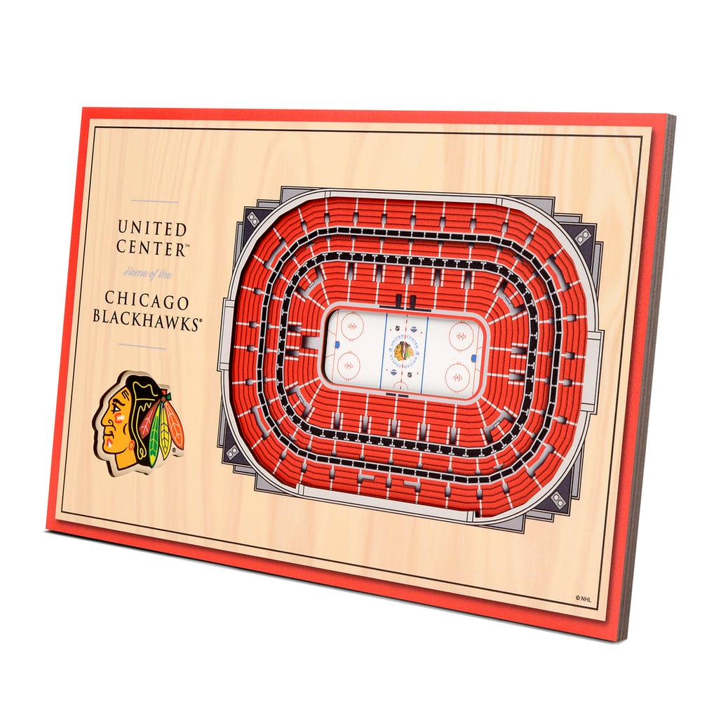 Chicago Blackhawks IDNA 14'' x 10.5'' 3D StadiumViews Desktop Display