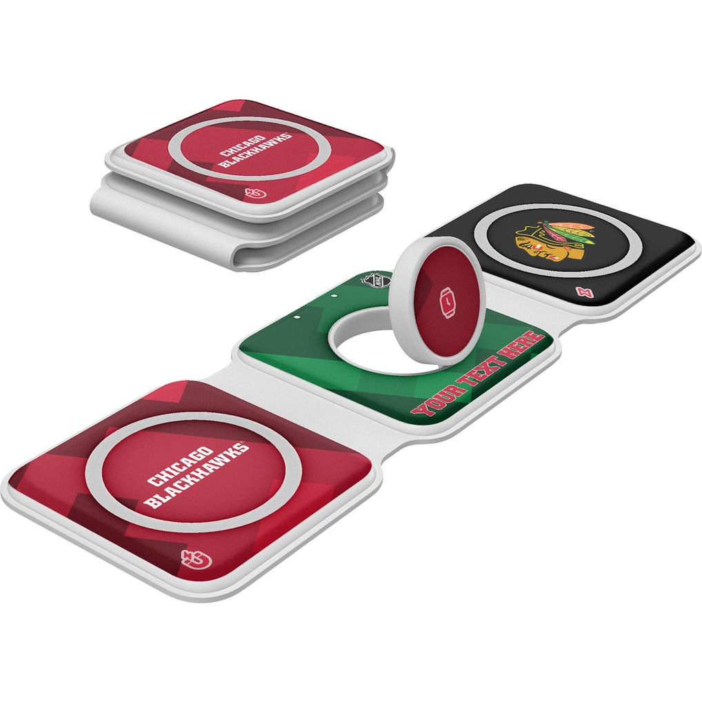 Chicago Blackhawks Keyscaper Personalized 3-in-1 Foldable Charger