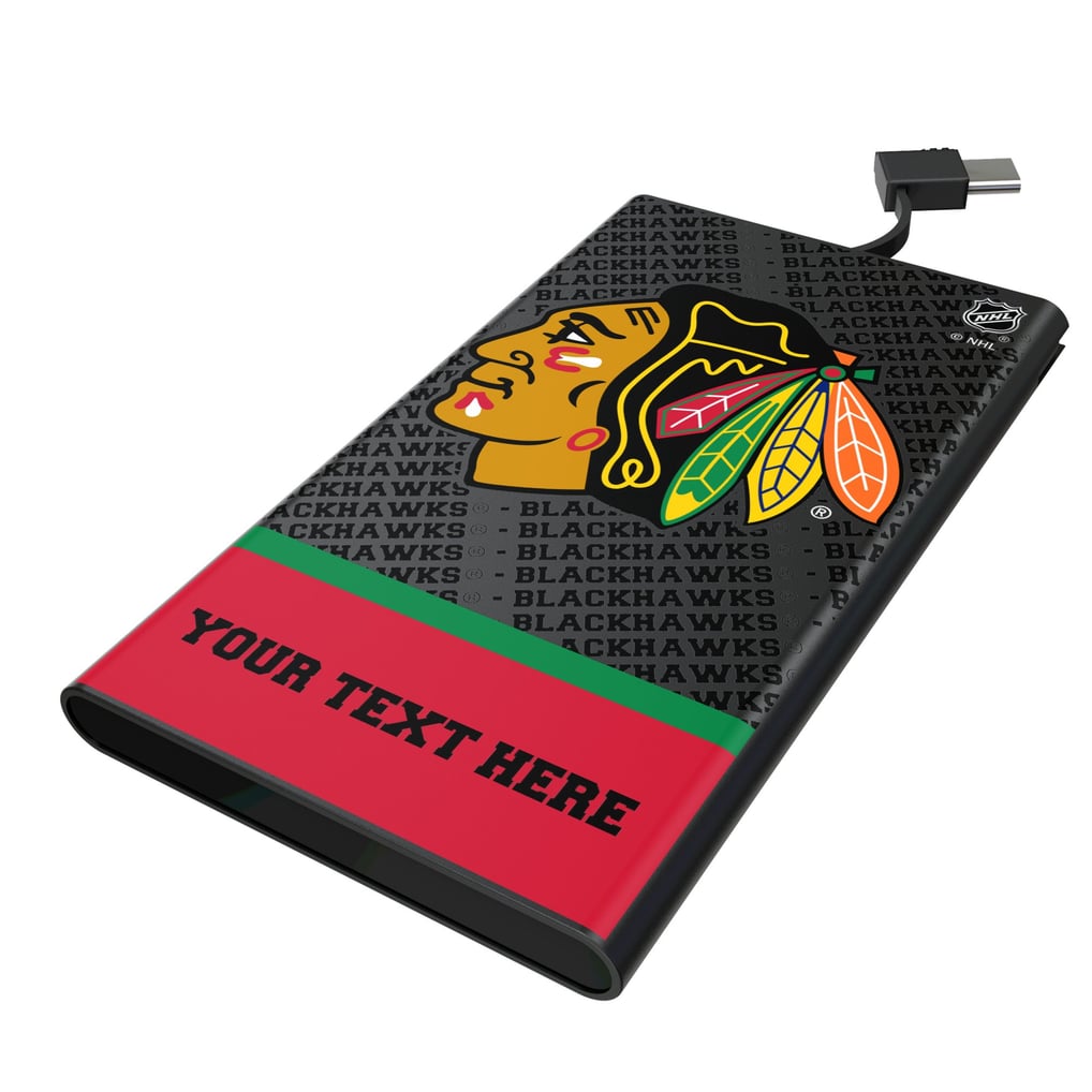 Chicago Blackhawks Keyscaper Personalized EndZone Plus 5000mAh Flat Powerbank